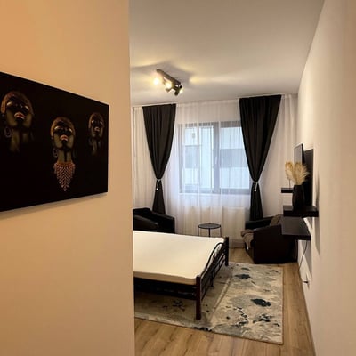 Rent of a new furnished one-room apartment, Sector 6, Bucharest, Romania