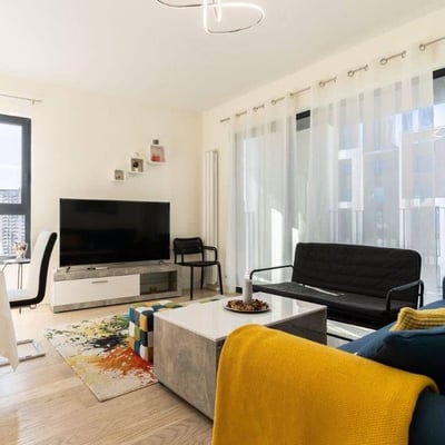 Location d’un appartement spacieux de 2 pièces, 62 m², complexe résidentiel haut de gamme BW Aria, Belgrade, Serbie