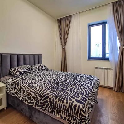 Rent of a stylish 3-room apartment, 80 m², BW Sole premium residential complex, Belgrade, Serbia