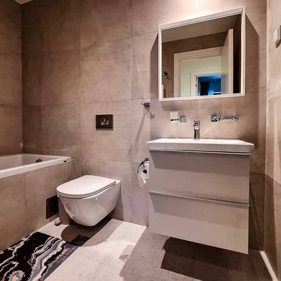 Rent of a stylish 3-room apartment, 80 m², BW Sole premium residential complex, Belgrade, Serbia