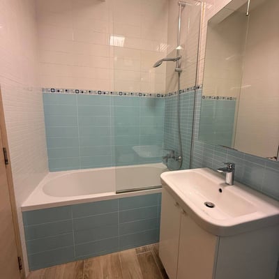 Rent of a bright 3-room apartment, 54 m², in a new building in the center of Belgrade, Serbia