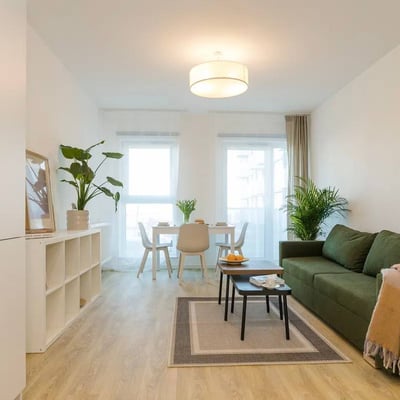 Rent of bright 2-room apartments, 44 m², Podgórze, Kraków, Poland