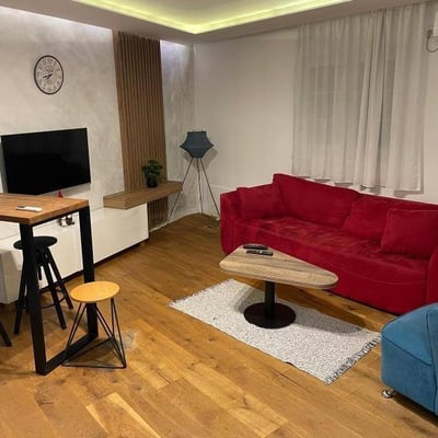 Rent of a furnished 2-room apartment, 40 m², in the center of Belgrade, Serbia