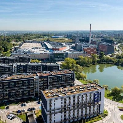 Rent of a bright 3-room apartment, 54 m², in a new building in Stare Podgórze, Kraków, Poland