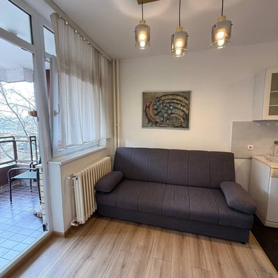 Rent of a bright 1-room apartment, 43 m², in the center of Belgrade, Serbia