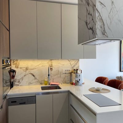 Miete einer stilvollen, hellen 2-Zimmer-Wohnung, 56 m², im Zentrum von Vračar, Belgrad, Serbien