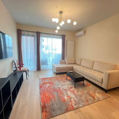 Miete einer hellen 2-Zimmer-Wohnung, 53 m², im Premium-Wohnkomplex BW King’s Park, Belgrad, Serbien