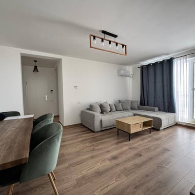 Rent of a modern 3-room apartment in Blue Residence Sanpetru, Brașov, Romania
