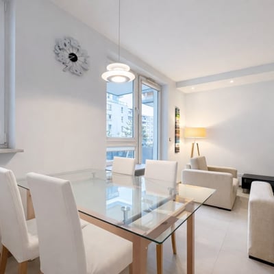 Rent of a bright, furnished 2-room apartment, 54 m², Marina Mokotów, Warsaw, Poland