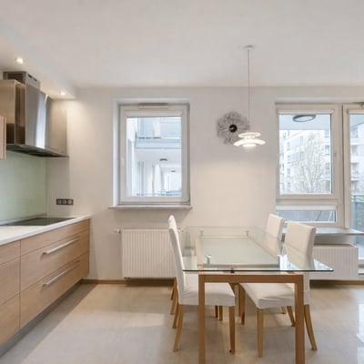 Rent of a bright, furnished 2-room apartment, 54 m², Marina Mokotów, Warsaw, Poland