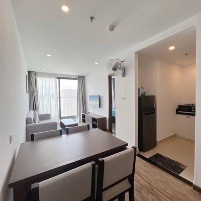 Rent of a comfortable, furnished 2-room apartment, 58 m², city center, Nha Trang, Vietnam