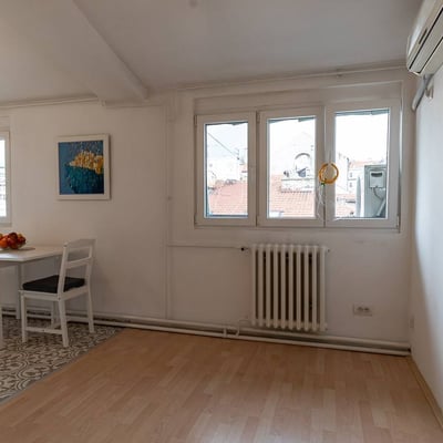 Location d’un appartement lumineux d’une pièce, 36 m², centre-ville, Belgrade, Serbie