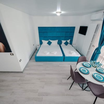 Rent of a bright studio apartment with balcony, Mamaia Sat, Romania