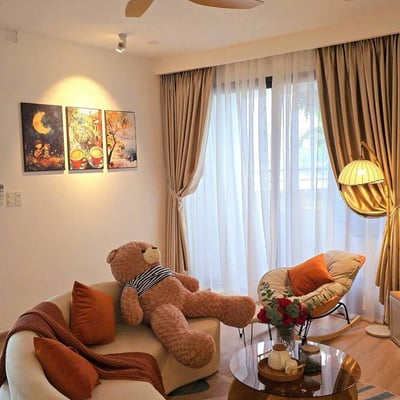 Modern furnished two-room apartment with a sea view for rent, 76 m², Nha Trang, Vietnam