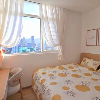 Alquiler de apartamento moderno y amueblado de dos habitaciones con vistas al mar, 76 m², Nha Trang, Vietnam