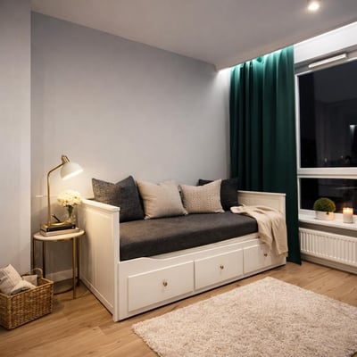 Alquiler de apartamento moderno de tres habitaciones con balcón, 63 m², Mokotów, Varsovia, Polonia