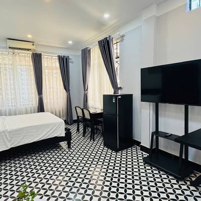 Furnished studio with balcony for rent, 35 m², Nha Trang, Vietnam