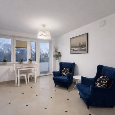 Bright three-room apartment with balcony for rent, 60 m², Żoliborz, Warsaw, Poland