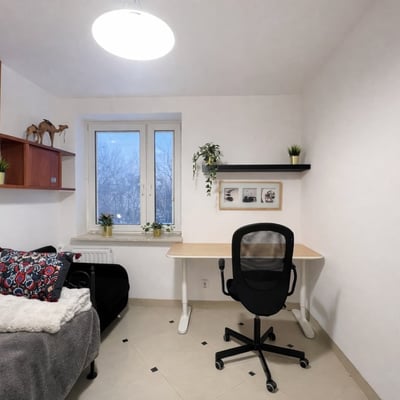 Bright three-room apartment with balcony for rent, 60 m², Żoliborz, Warsaw, Poland