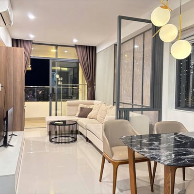 Bright furnished apartment with sea and city view for rent, 74 m², Napoleon Residence, Nha Trang, Vietnam