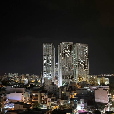 Bright furnished apartment with sea and city view for rent, 74 m², Napoleon Residence, Nha Trang, Vietnam