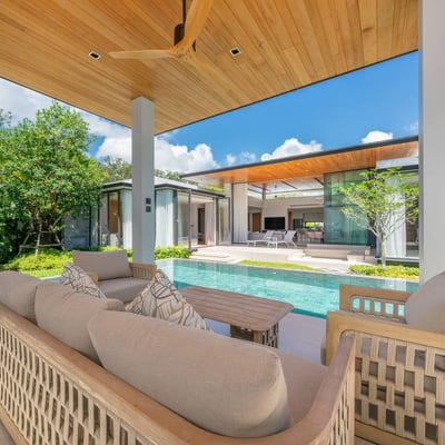 Alquiler de villa espaciosa con piscina privada, 4 dormitorios, Bang Tao, Phuket, Tailandia