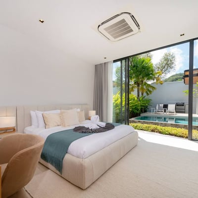 Alquiler de villa espaciosa con piscina privada, 4 dormitorios, Bang Tao, Phuket, Tailandia