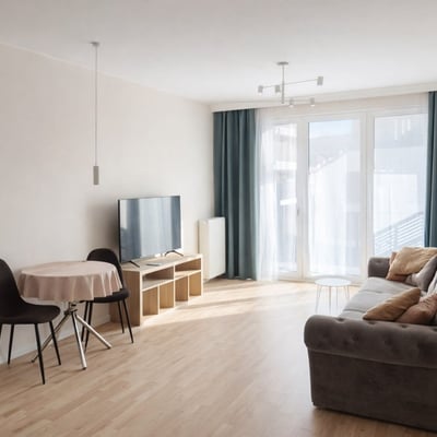 Appartement lumineux et moderne de 50 m² avec balcon à louer à Mokotów, Varsovie, Pologne