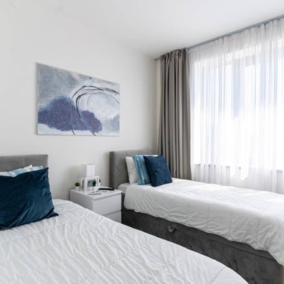 Komfortable Wohnung 83 m² im Wohnkomplex BW Aurora zur Miete in Belgrad, Serbien