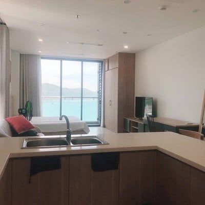 Möblierte Wohnung mit Balkon im Scenia Bay zur Miete in Nha Trang, Vietnam