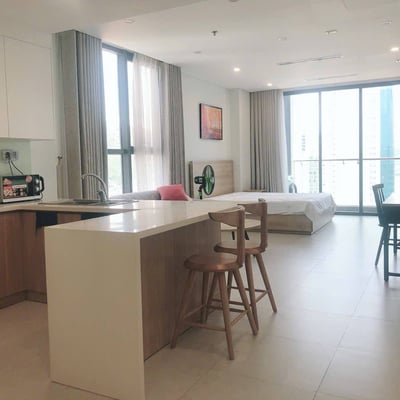 Möblierte Wohnung mit Balkon im Scenia Bay zur Miete in Nha Trang, Vietnam