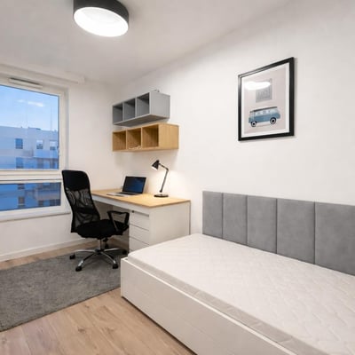 Bright furnished apartment, 53 m², for rent in Mokotów, Warsaw, Poland