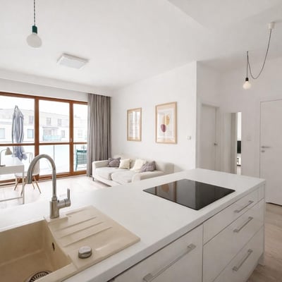 Modern furnished apartment 41 m² with balcony for rent in Wilanów, Warsaw, Poland