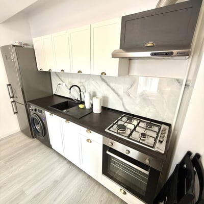 Bright furnished apartment 42 m² for rent in Chiajna, Bucharest, Romania