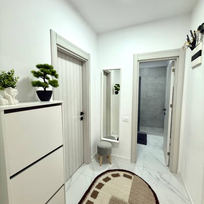 Bright furnished apartment 42 m² for rent in Chiajna, Bucharest, Romania