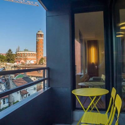 Apartamento acogedor y amueblado 50 m² con terraza en alquiler en Vračar, Belgrado, Serbia