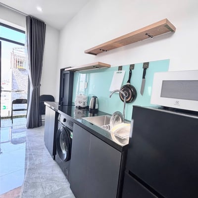 Bright and cozy apartment with balcony for rent in My An, Da Nang, Vietnam