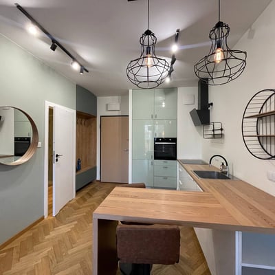 Уютная меблированная студия 38 м² с садом в аренду, Wilanów, Варшава, Польша