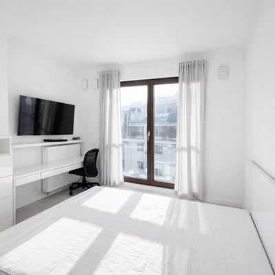 Bright spacious 3-room apartment 58 m² for rent, Wola, Warsaw, Poland