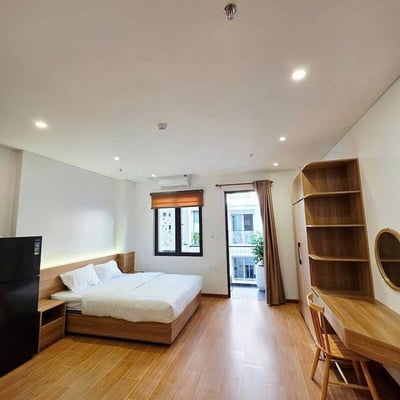 Estudio acogedor y amueblado con balcón cerca de la playa en alquiler, An Thuong, Da Nang, Vietnam
