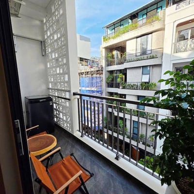 Estudio acogedor y amueblado con balcón cerca de la playa en alquiler, An Thuong, Da Nang, Vietnam