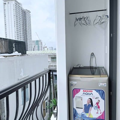 Bright furnished studio apartment with balcony for rent, Son Tra, Da Nang, Vietnam