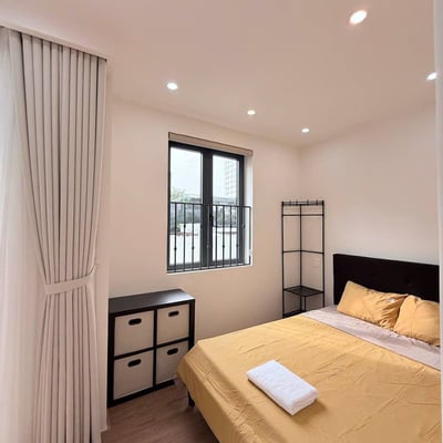 Bright furnished studio apartment with balcony for rent, Son Tra, Da Nang, Vietnam