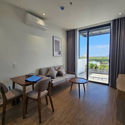 Bright furnished apartment with balcony for rent, Khue My, Da Nang, Vietnam