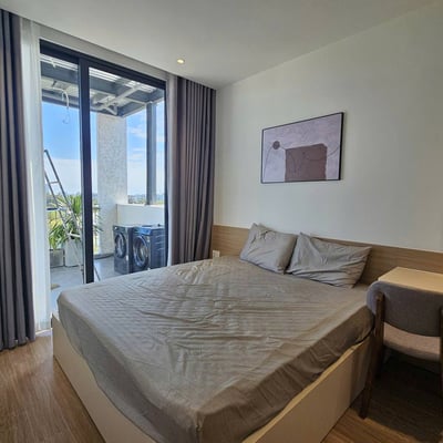 Bright furnished apartment with balcony for rent, Khue My, Da Nang, Vietnam