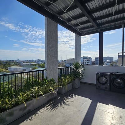 Bright furnished apartment with balcony for rent, Khue My, Da Nang, Vietnam