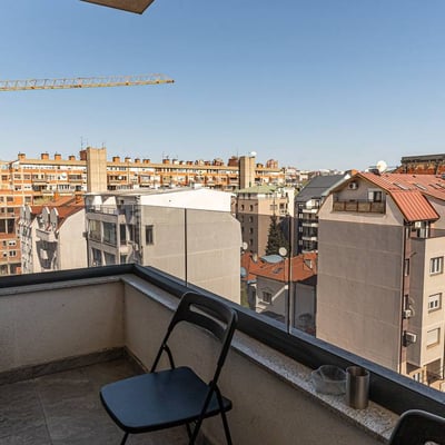 Аренда новой, уютной 2-комнатной квартиры, 52 м², Врачар, Белград, Сербия