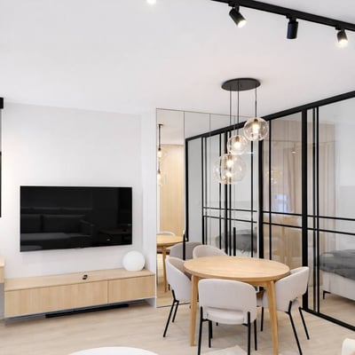 Modern, designer apartment with terrace for rent, 44 m², Mokotów, Warsaw, Poland