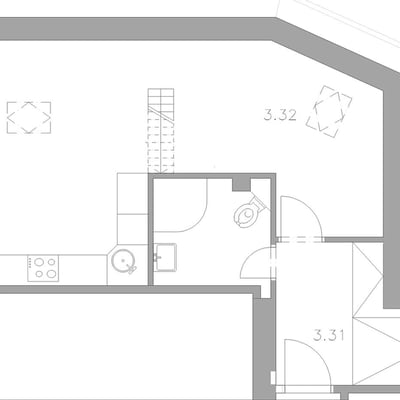 Cozy apartment for rent, 41 m², Braník, Prague, Czech Republic