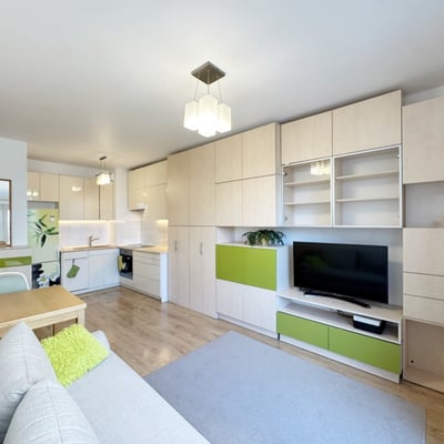 Bright, furnished apartment for rent, 42 m², Bielany, Warsaw, Poland